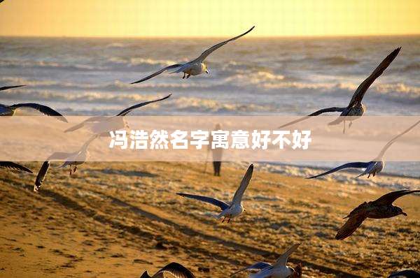 冯浩然名字寓意好不好