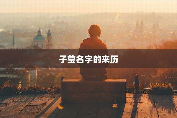 子莹名字的来历
