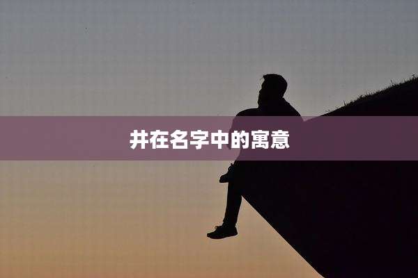 井在名字中的寓意