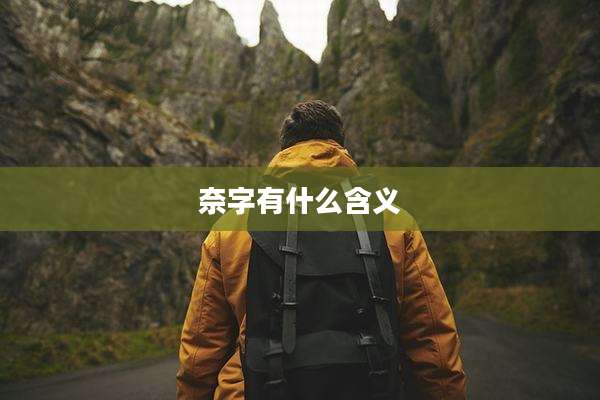 奈字有什么含义