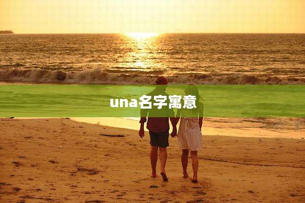 una名字寓意