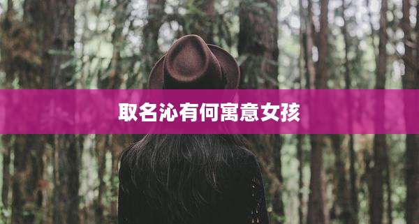 取名沁有何寓意女孩