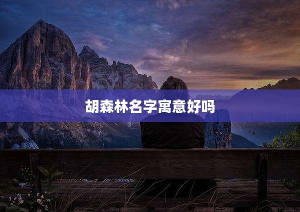 胡森林名字寓意好吗