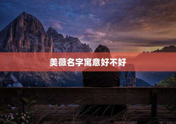 美薇名字寓意好不好