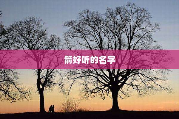 箭好听的名字