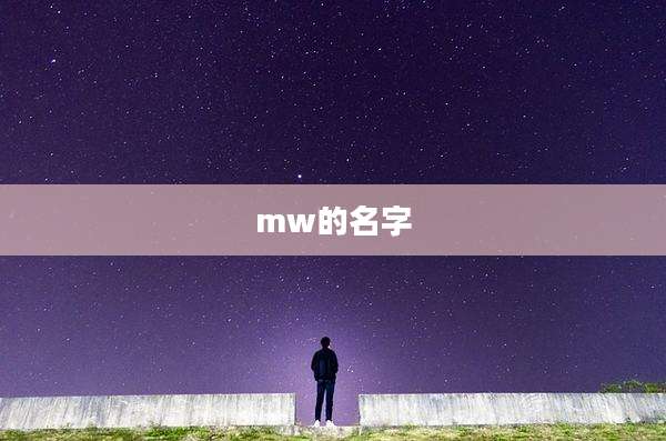 mw的名字