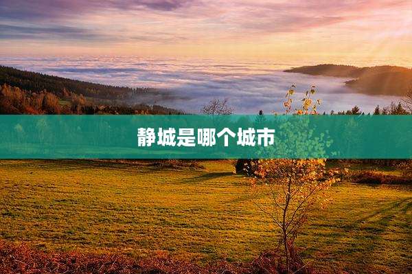 静城是哪个城市