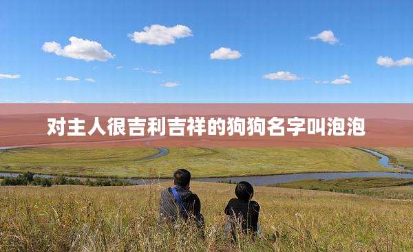 对主人很吉利吉祥的狗狗名字叫泡泡