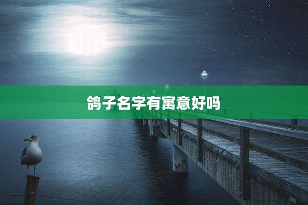 鸽子名字有寓意好吗