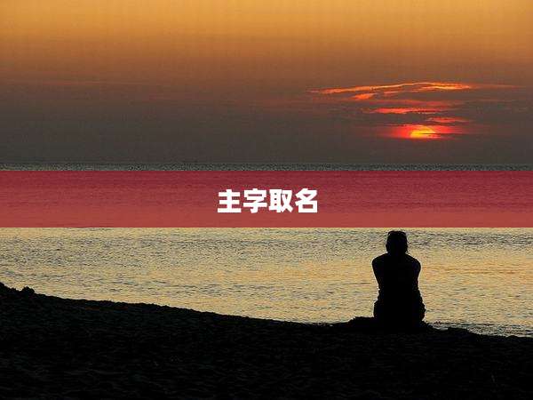 主字取名