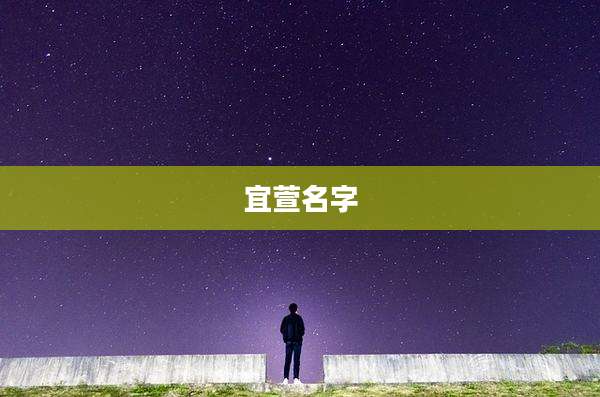 宜萱名字