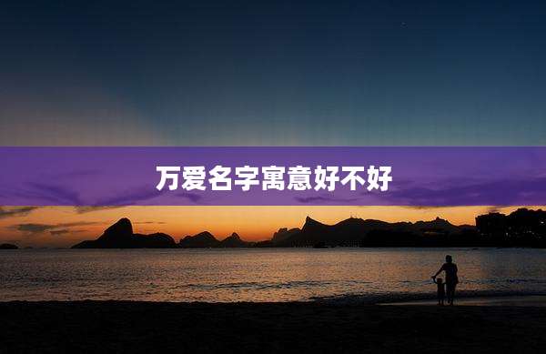 万爱名字寓意好不好