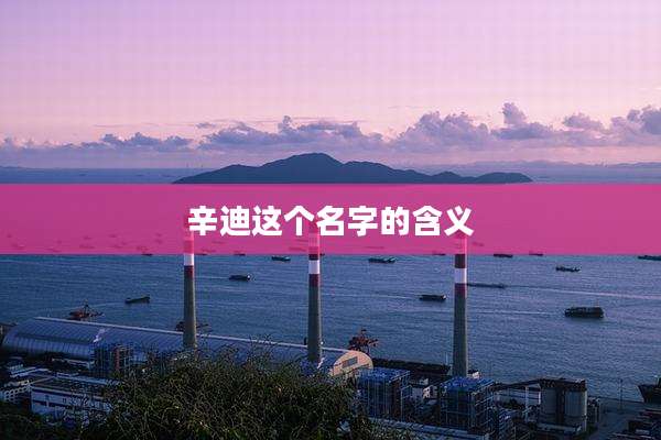 辛迪这个名字的含义