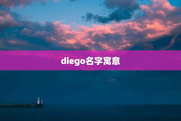 diego名字寓意