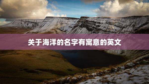 关于海洋的名字有寓意的英文