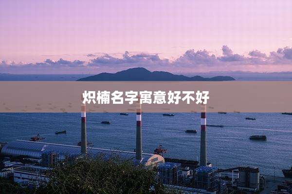 炽楠名字寓意好不好