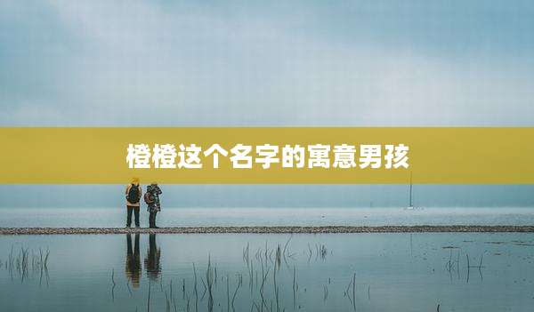 橙橙这个名字的寓意男孩