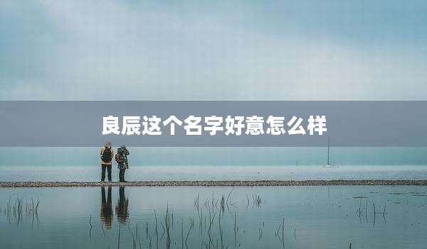 良辰这个名字好意怎么样