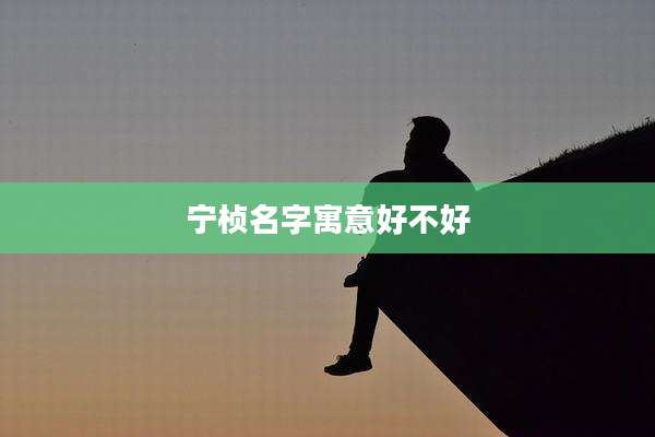 宁桢名字寓意好不好