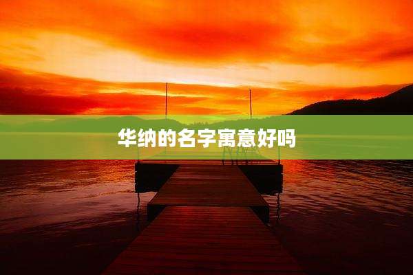 华纳的名字寓意好吗