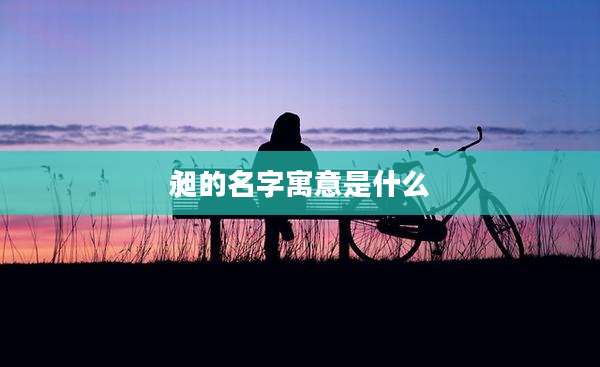 昶的名字寓意是什么