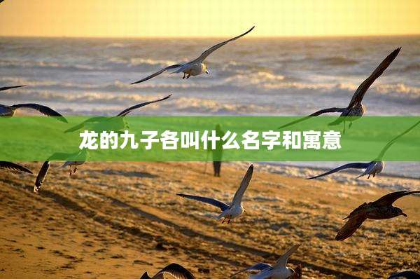 龙的九子各叫什么名字和寓意