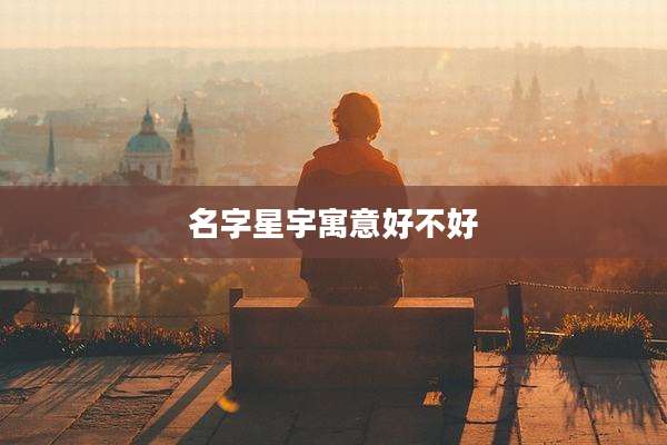 名字星宇寓意好不好
