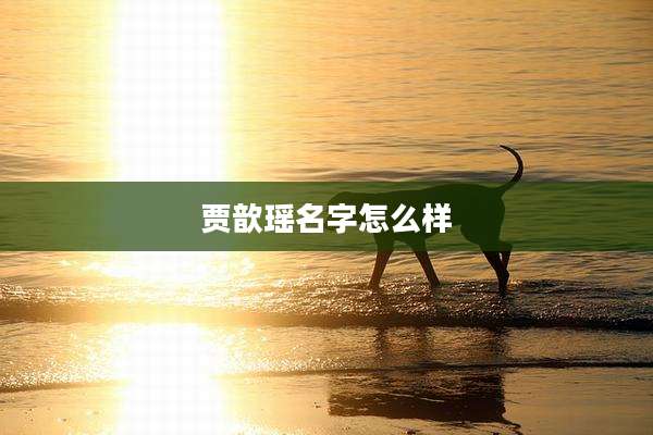 贾歆瑶名字怎么样