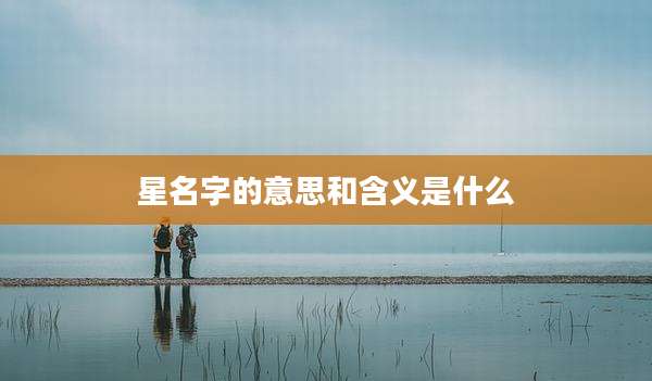 星名字的意思和含义是什么