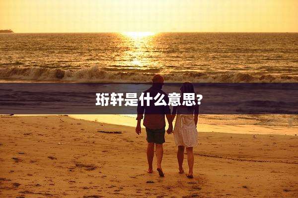 珩轩是什么意思?