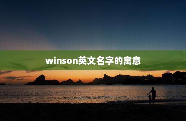 winson英文名字的寓意