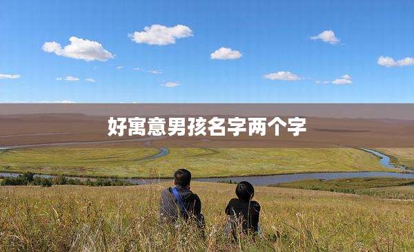 好寓意男孩名字两个字