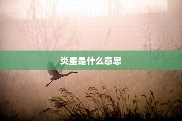 炎星是什么意思