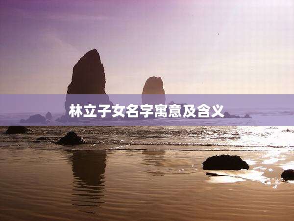 林立子女名字寓意及含义