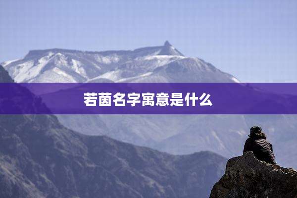 若茵名字寓意是什么