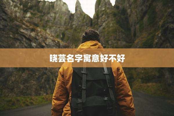 晓芸名字寓意好不好