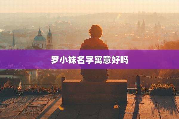 罗小妹名字寓意好吗