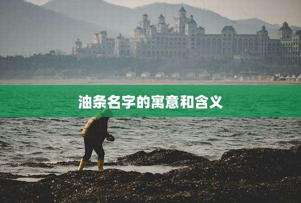 油条名字的寓意和含义