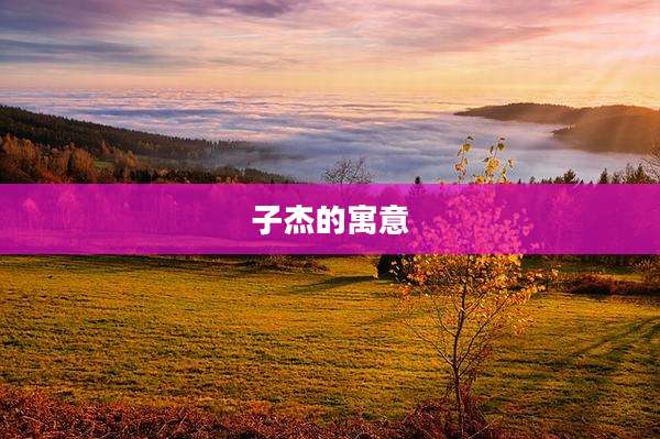 子杰的寓意