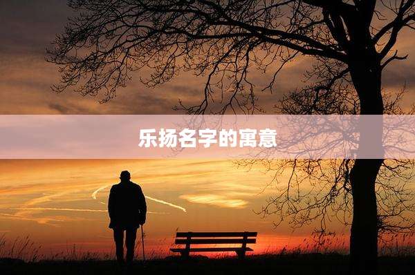 乐扬名字的寓意
