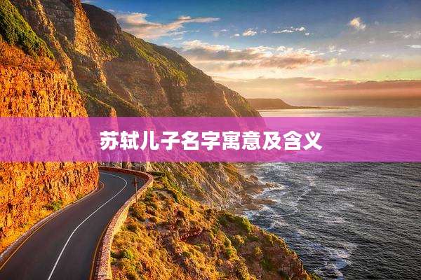 苏轼儿子名字寓意及含义