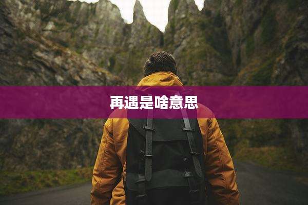 再遇是啥意思