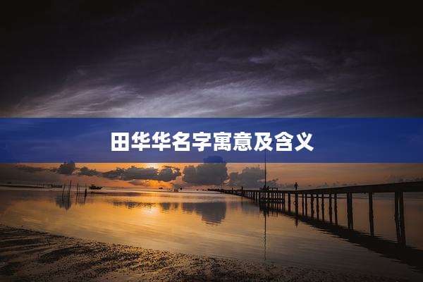 田华华名字寓意及含义