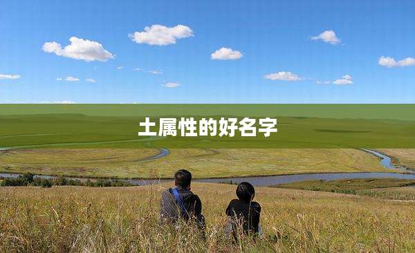 土属性的好名字