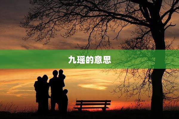 九瑶的意思