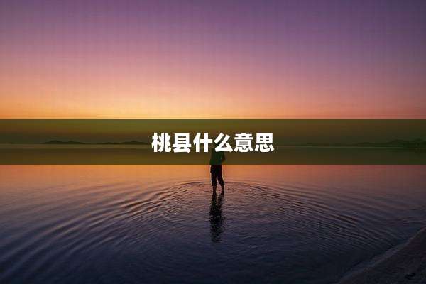 桃县什么意思