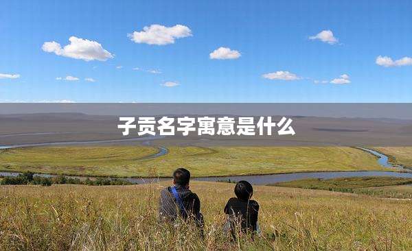 子贡名字寓意是什么