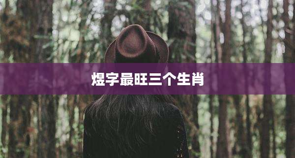 煜字最旺三个生肖