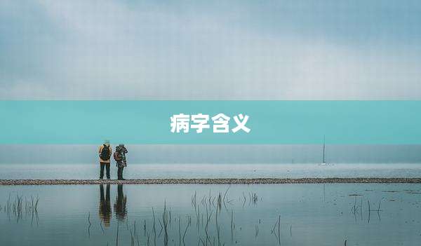 病字含义