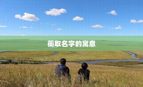 蘅取名字的寓意